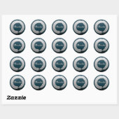 Sticker Rond Respirer Enso Stitch (Feuille)