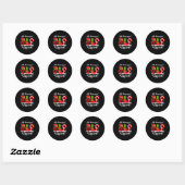 Sticker Rond Responsable RH Elf Squad Recruteur de Noël Corresp (Feuille)