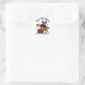 Sticker Rond Ressentez La Beet Funny Veggie Pun (Sac)