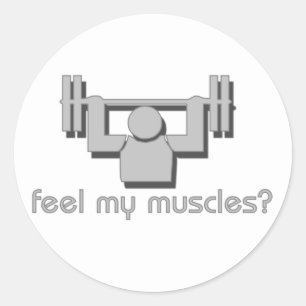 Sticker Rond Ressentez mes muscles