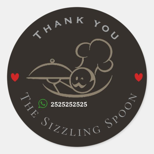 Sticker Rond Restaurant (Devant)