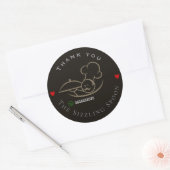 Sticker Rond Restaurant (Enveloppe)