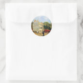 Sticker Rond Restaurant Rispal à Asnieres par Vincent van Gogh (Sac)