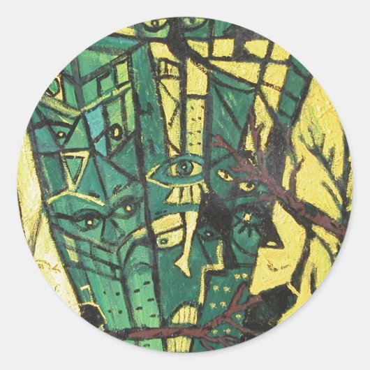 STICKER ROND RESTAURANTS FORESTIERS (Devant)