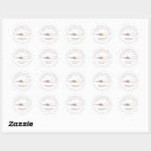 Sticker Rond Restauration boulangerie Chef Parties scintillant  (Feuille)