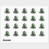 Sticker Rond Reste bizarre (Feuille)