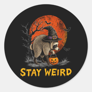 Sticker Rond Reste Bizarre Jimothy Seattle Raton Halloween Comp