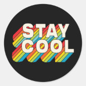 Sticker Rond Rester Cool (Devant)
