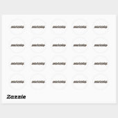 Sticker Rond Rester en phase - texte (Feuille)