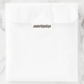 Sticker Rond Rester en phase - texte (Sac)