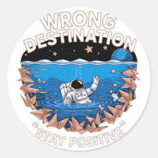 Sticker Rond rester positif