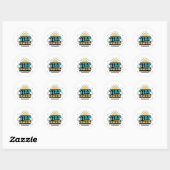 Sticker Rond Rester positif (Feuille)