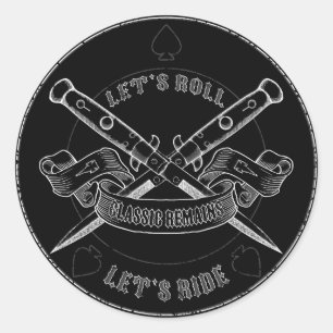 Sticker Rond Restes classiques