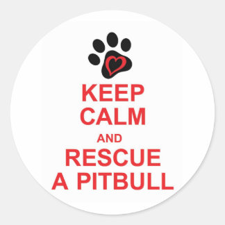 Sticker Rond Restez calme... et AMOUR