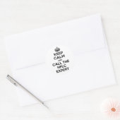 Sticker Rond Restez calme et appelez l'expert HPLC (Enveloppe)
