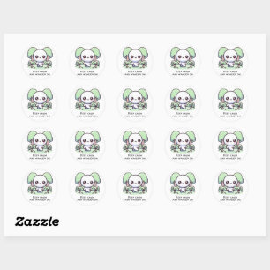Sticker Rond Restez calme et marchez