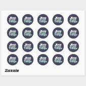 Sticker Rond Restez calme Let's Tango Funny Ballroom Danser (Feuille)