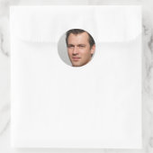 Sticker Rond Restez Curieux (Sac)