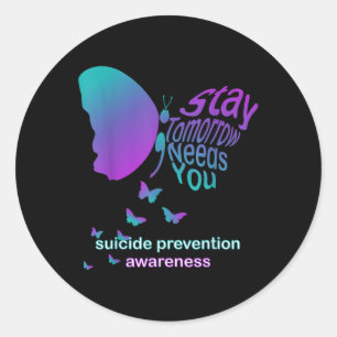 Sticker Rond Restez Demain Besoin de vous Sensibilisation à la