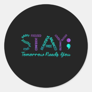 Sticker Rond Restez Demain Besoin de vous Sensibilisation à la