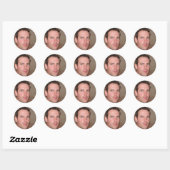 Sticker Rond Restez fidèle à vous (Feuille)