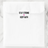 Sticker Rond Restez forts + Gardez la foi (Sac)
