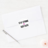 Sticker Rond Restez forts + Gardez la foi (Enveloppe)