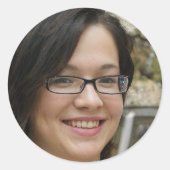 Sticker Rond Restez Forts, Restez Positifs (Devant)