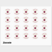 Sticker Rond Restez Gentil (Feuille)