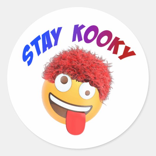 Sticker Rond Restez Kooky (Devant)