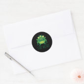 Sticker Rond Restez un monstre Alien bizarre (Enveloppe)