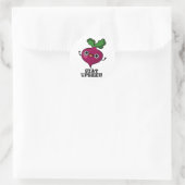 Sticker Rond Restez Upbeet Funny Veggie Beet Pun (Sac)