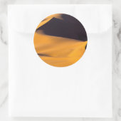 Sticker Rond Résumé de dune de sable (Sac)