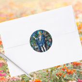 Sticker Rond Résurrection religieuse catholique de Pâques