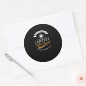 Sticker Rond Retirement The Worlds Longest Coffee Break Retired (Enveloppe)