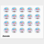 Sticker Rond Retour à l'école (Feuille)