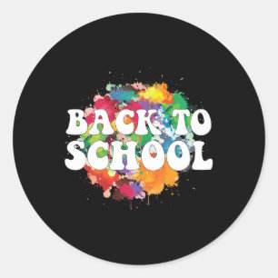 Sticker Rond Retour À L'École 2025
