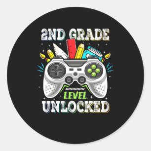 Sticker Rond Retour à l'école niveau 2e année débloqué pour les