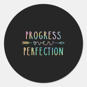 Sticker Rond Retour À L'École Progrès Sur La Motivation De La P