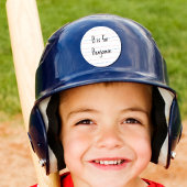 Sticker Rond Retour à l'école Thème de cahier Initiale du nom