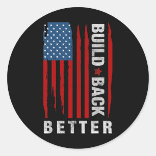 Sticker Rond Retour Biden Kamala Harris 2020 Parti libéral-démo