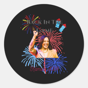 Sticker Rond Retour Dans Le Jeu Kamala 2024