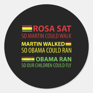 Sticker Rond Retour Histoire Et Fierté Du Patrimoine Africain -