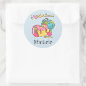 Sticker Rond Retourner à l'autocollant scolaire (Sac)