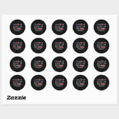 Sticker Rond Retourner À L'École Principal (Feuille)