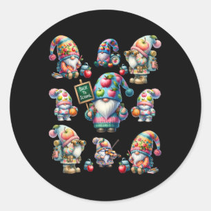 Sticker Rond Retourner À L'École Stups Pour Enseignants Enseign