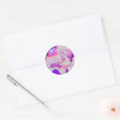 Sticker Rond Retourner cheveux Manga (Enveloppe)