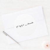 Sticker Rond Retourner le tableau Ascii Emoticon (Enveloppe)