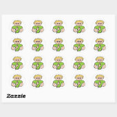 Sticker Rond Retourner L'Oiseau (Feuille)