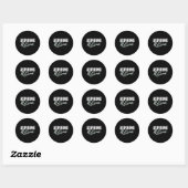 Sticker Rond Retrait de retraite anticipé (Feuille)